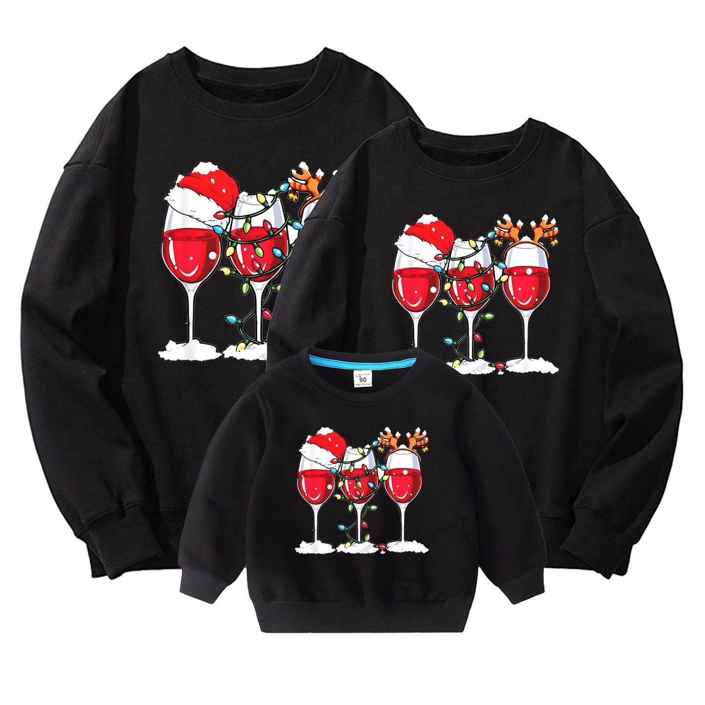 Santa Grinch Family Hoodie Pure Cotton New Year Christmas Hoodies eprolo