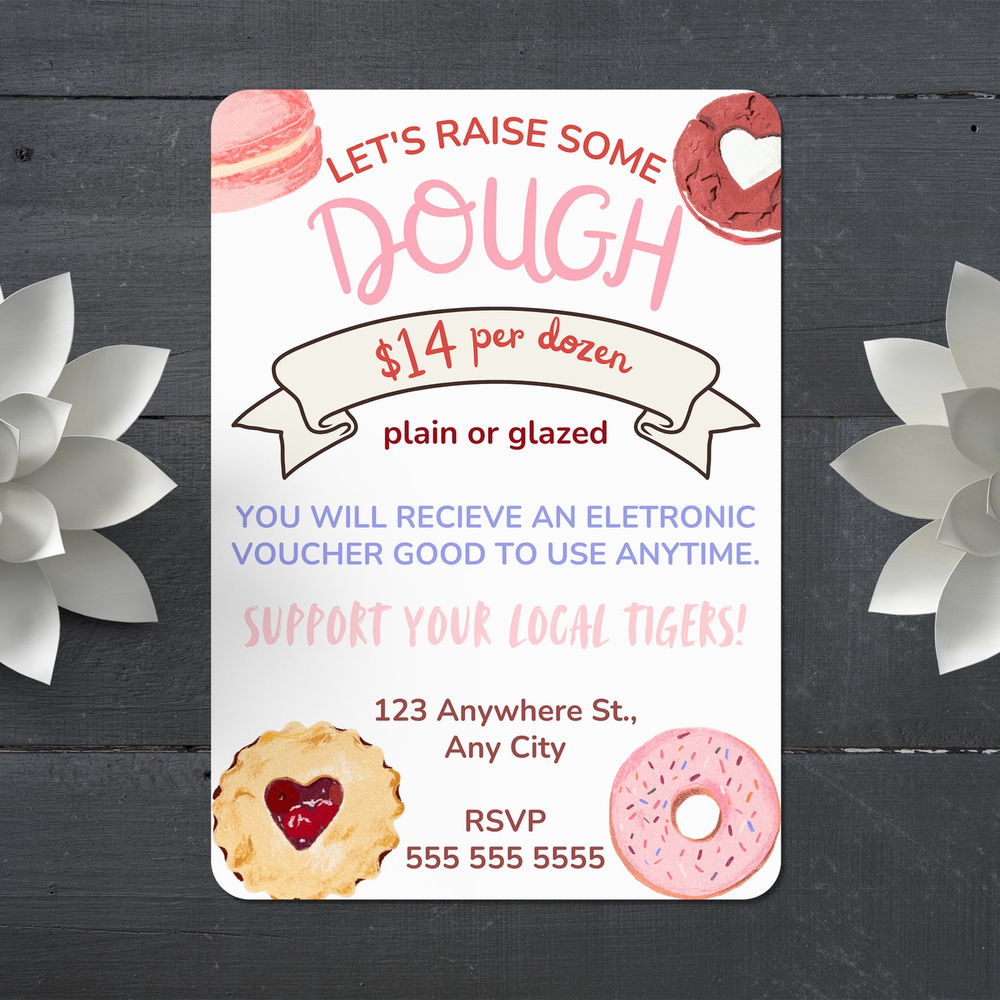 Halloween Donuts Invitation Template