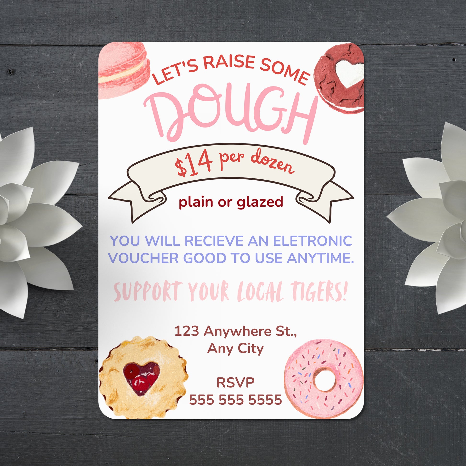 Halloween Donuts Invitation Template - CreativeRino