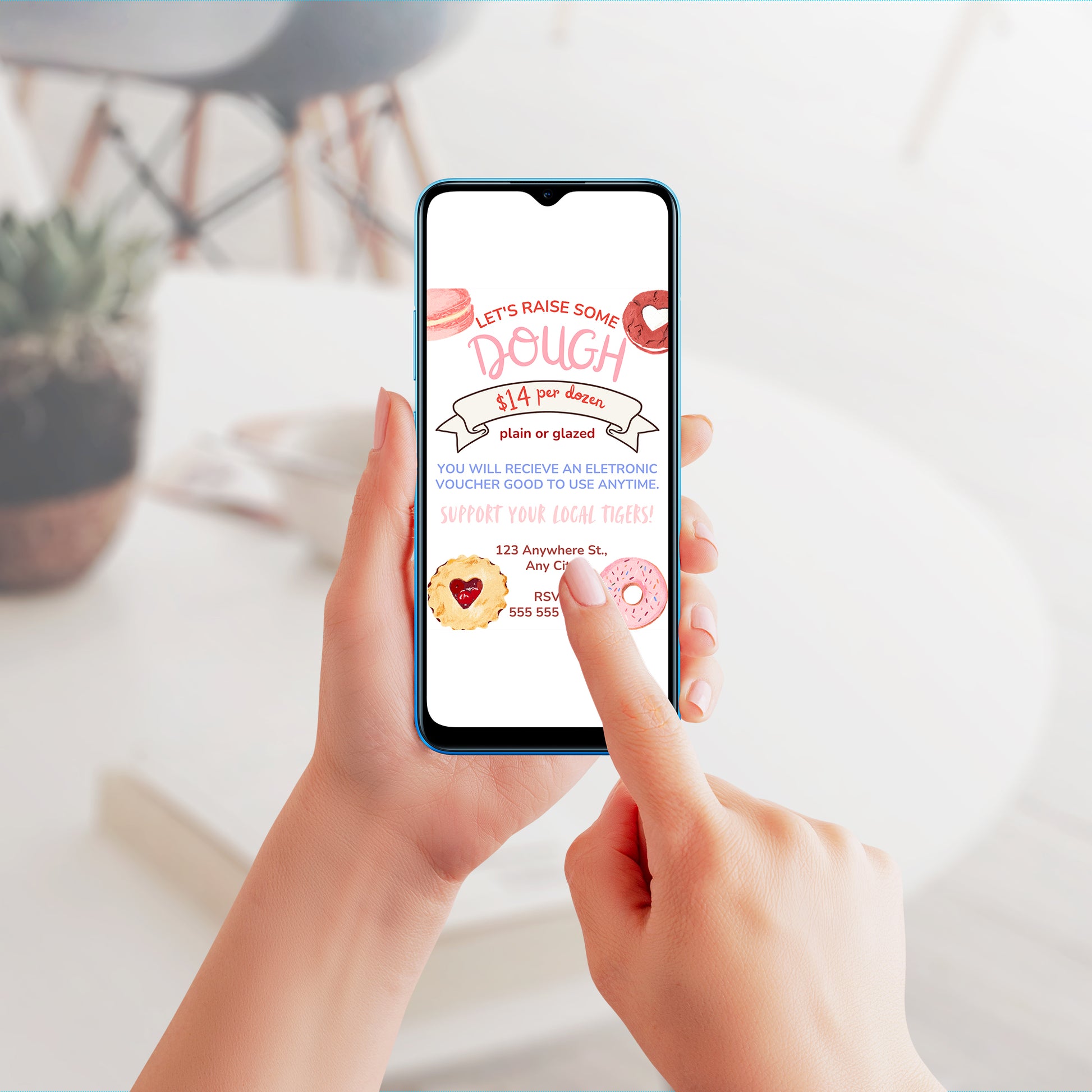 Halloween Donuts Invitation Template - CreativeRino