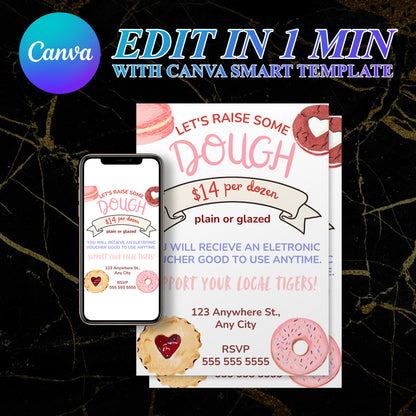 Halloween Donuts Invitation Template - CreativeRino