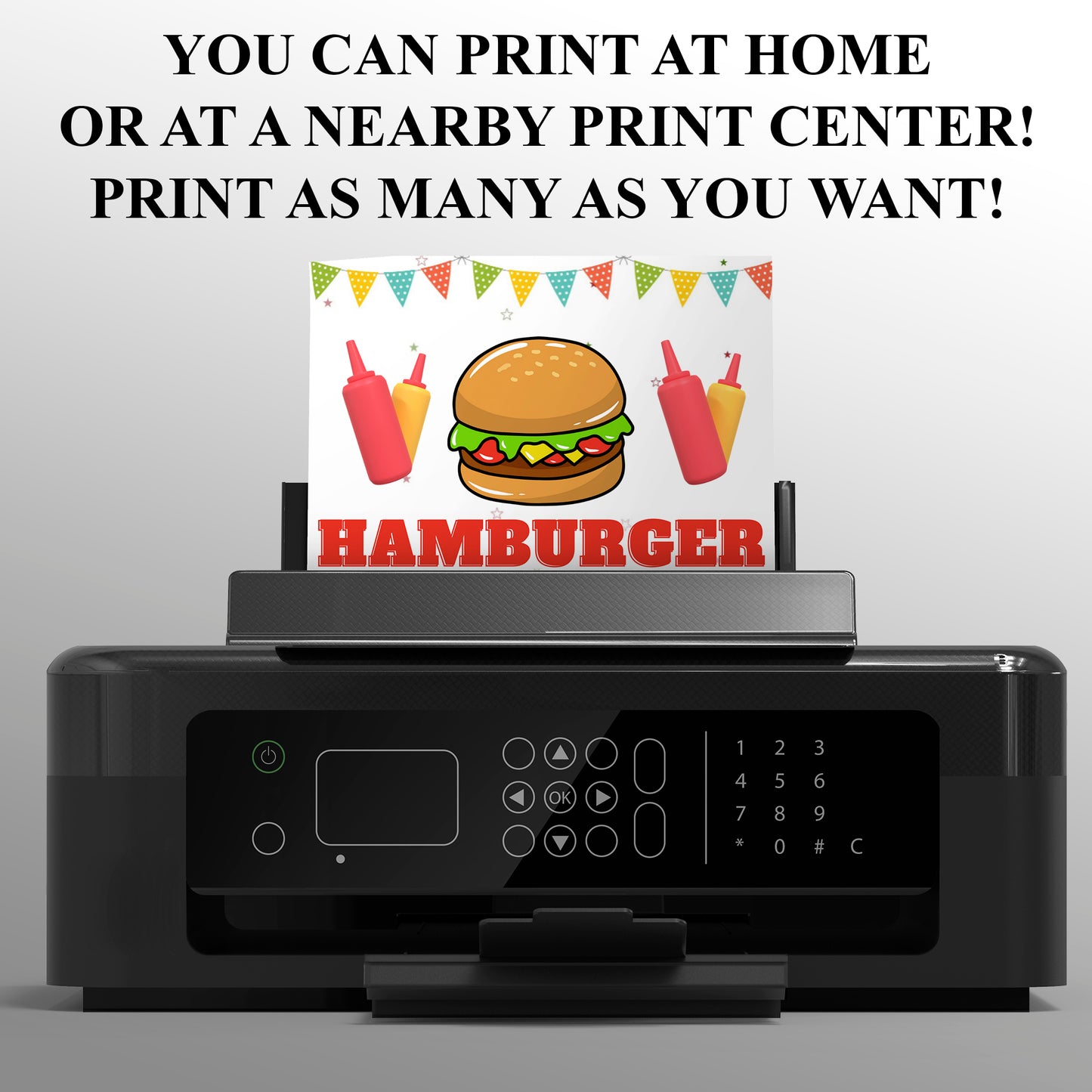 Hamburger Fundraiser Flyer Template | Burger Cookout Fundraising Invite