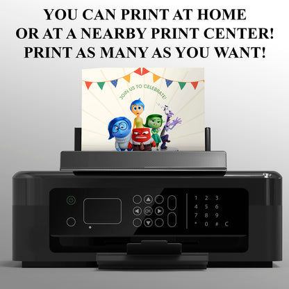 Inside Out Birthday Invitation Template - CreativeRino