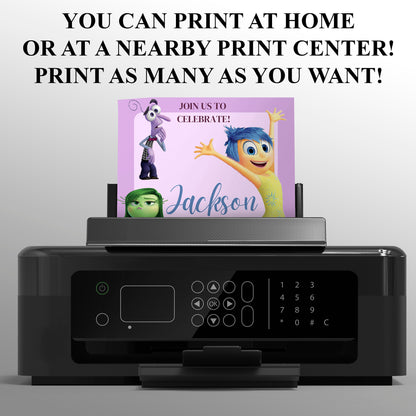 Inside Out Birthday Invitation Template - CreativeRino