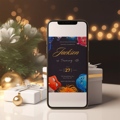 Inside Out Birthday Invitation Template - CreativeRino