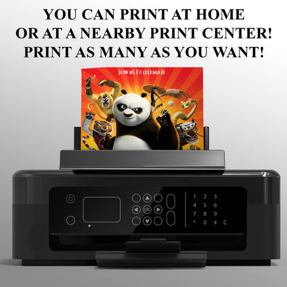 Kung Fu Panda Birthday Invitation Template - CreativeRino