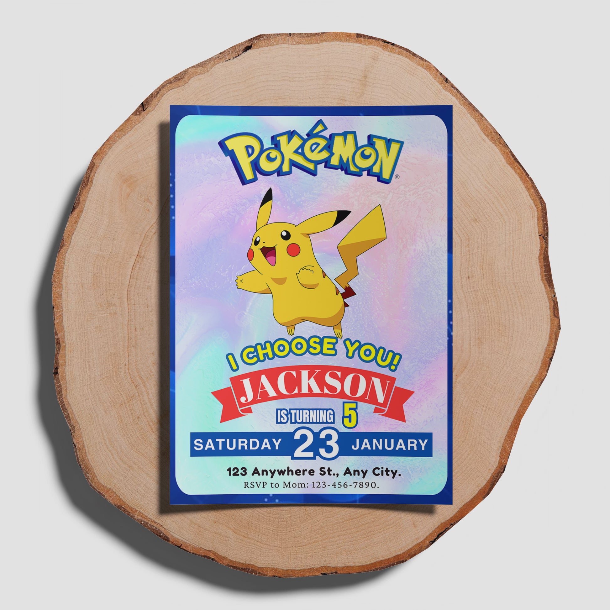Pikachu Invitation Template | Pokemon Birthday Invite - CreativeRino