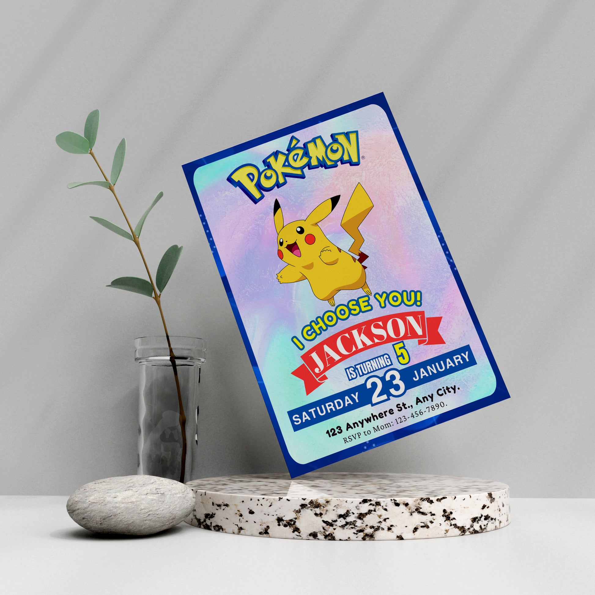 Pikachu Invitation Template | Pokemon Birthday Invite - CreativeRino