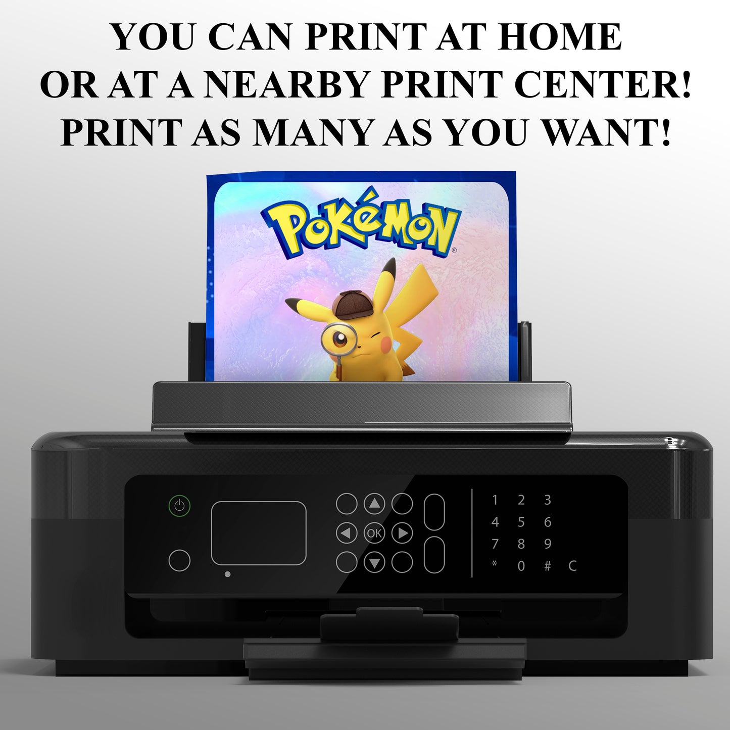 Detective Pikachu Invitation Template | Pokemon Birthday Invite - CreativeRino