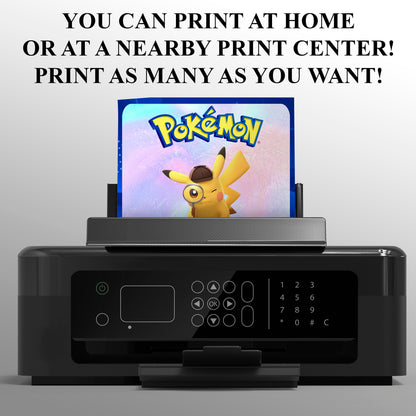 Detective Pikachu Invitation Template | Pokemon Birthday Invite - CreativeRino