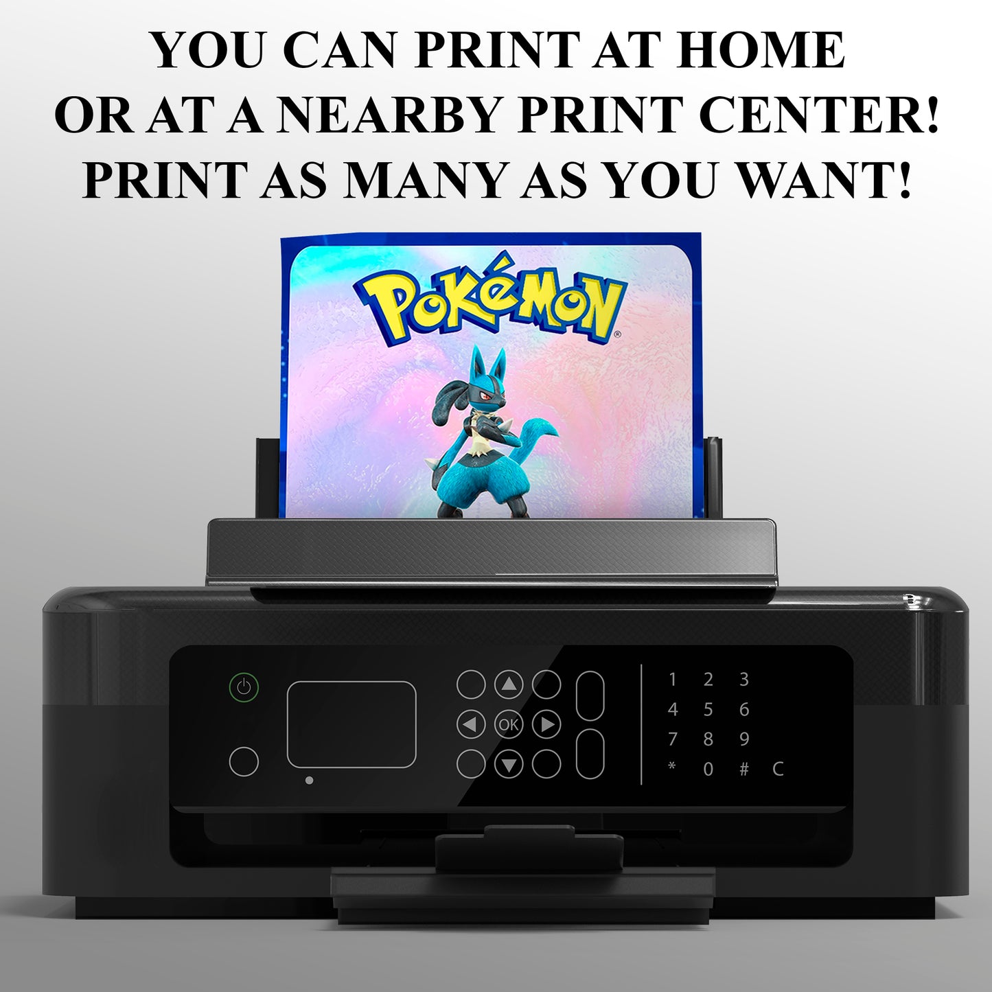 Lucario Invitation Template | Pokemon Birthday Invite - CreativeRino