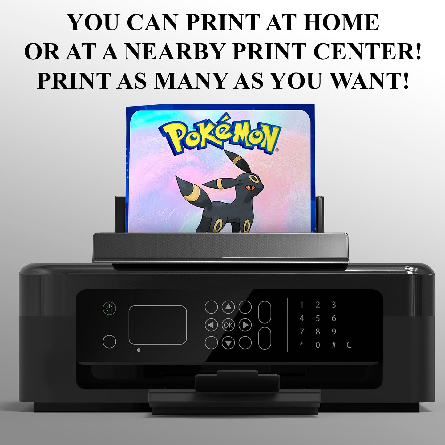 Umbreon Invitation Template | Pokemon Birthday Invite - CreativeRino