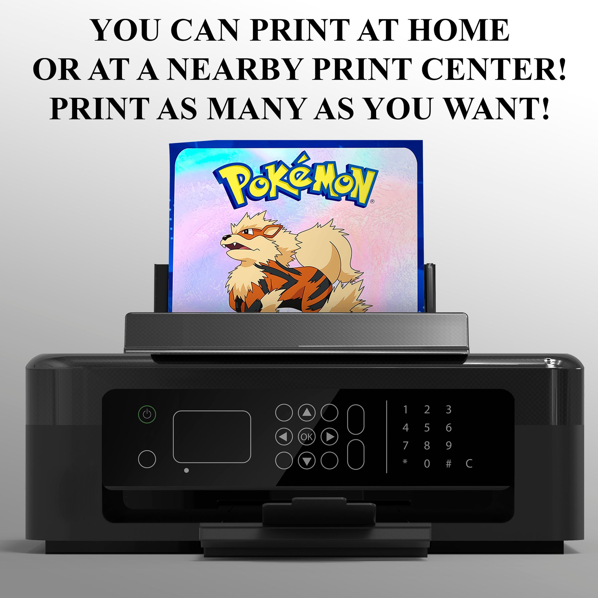 Arcanine Invitation Template | Pokemon Birthday Invite - CreativeRino