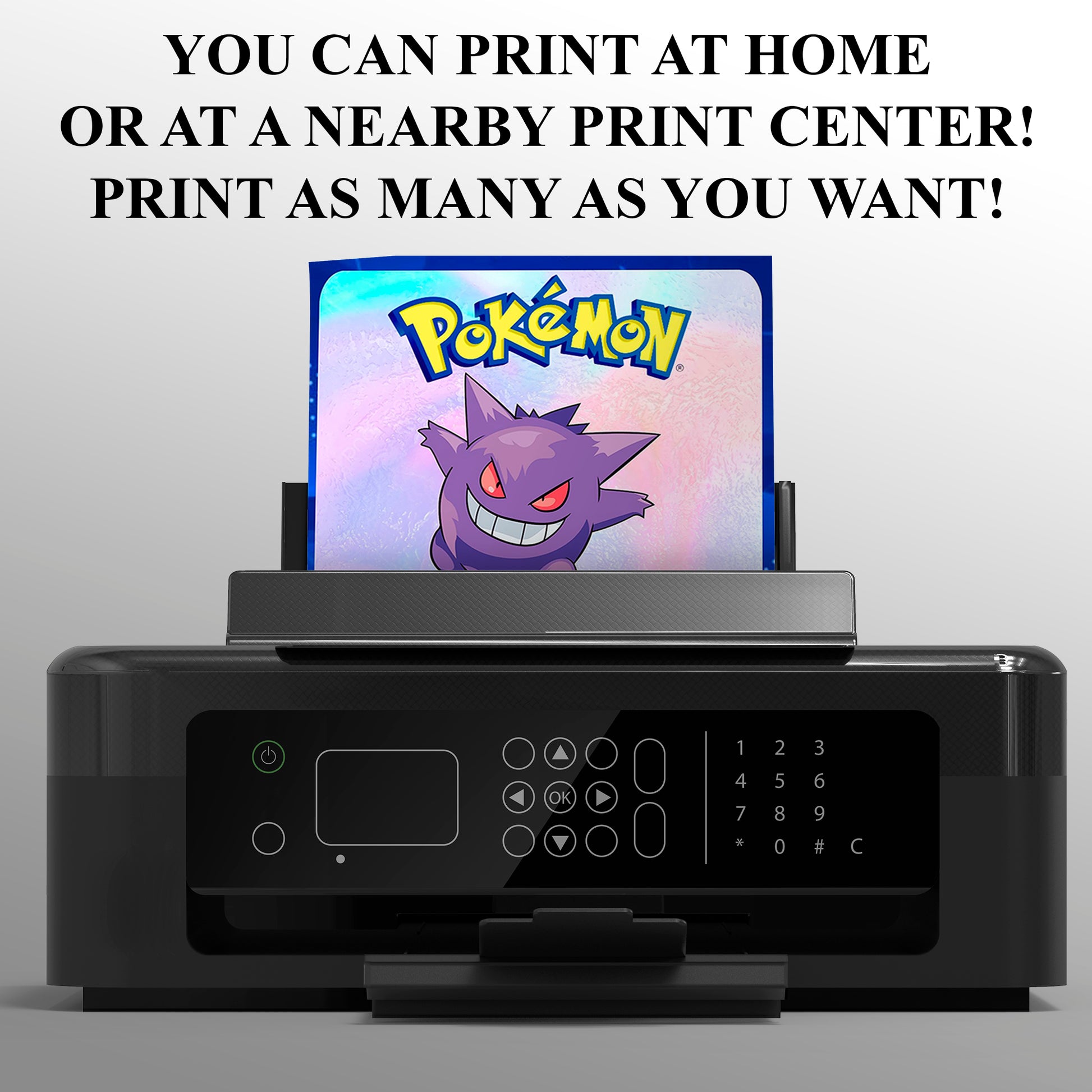 Gengar Invitation Template | Pokemon Birthday Invite - CreativeRino