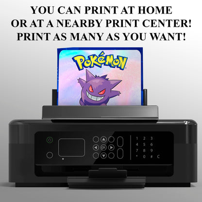 Gengar Invitation Template | Pokemon Birthday Invite - CreativeRino