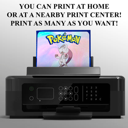 Mewtwo Invitation Template | Pokemon Birthday Invite - CreativeRino