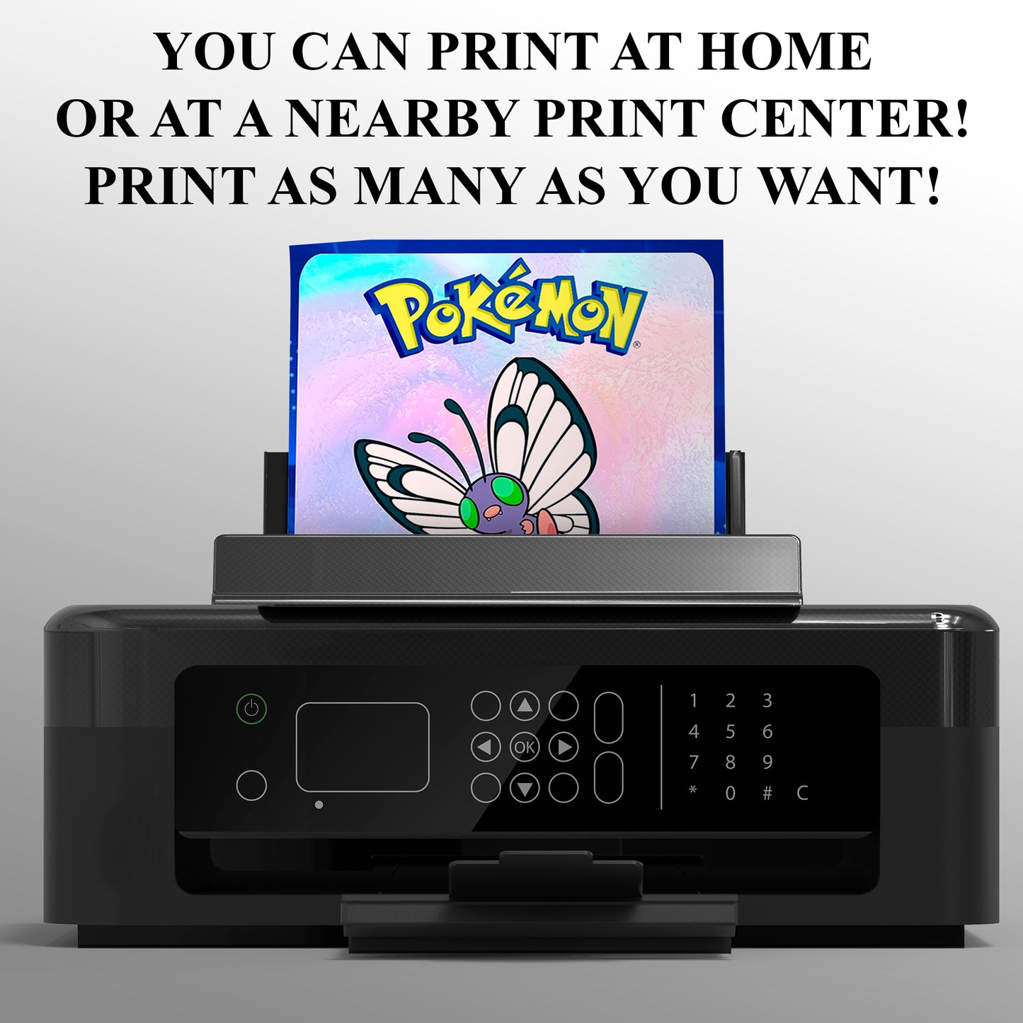 Butterfree Invitation Template | Pokemon Birthday Invite - CreativeRino