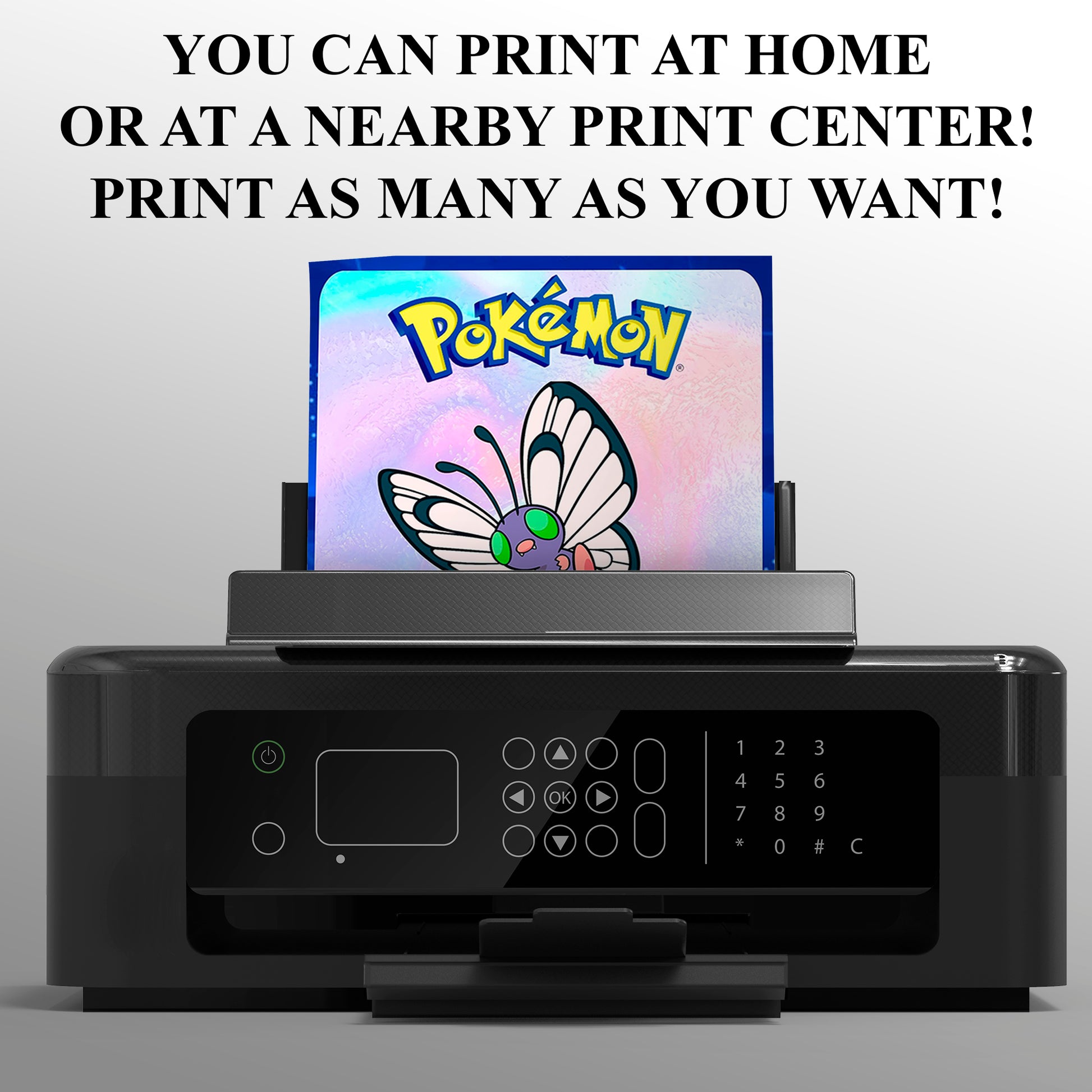 Butterfree Invitation Template | Pokemon Birthday Invite - CreativeRino