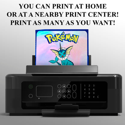 Vaporeon Invitation Template | Pokemon Birthday Invite - CreativeRino