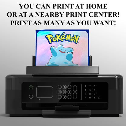 Ditto Invitation Template | Pokemon Birthday Invite - CreativeRino