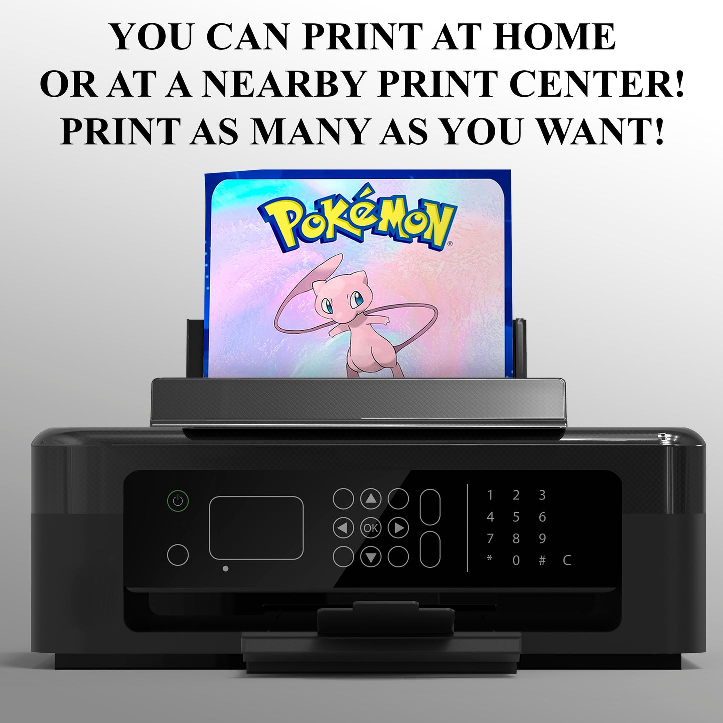 Mew Invitation Template | Pokemon Birthday Invite - CreativeRino
