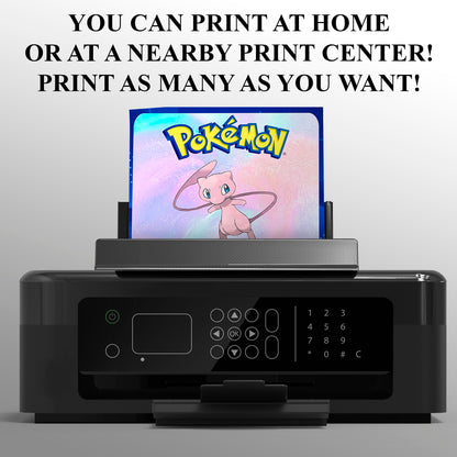 Mew Invitation Template | Pokemon Birthday Invite - CreativeRino