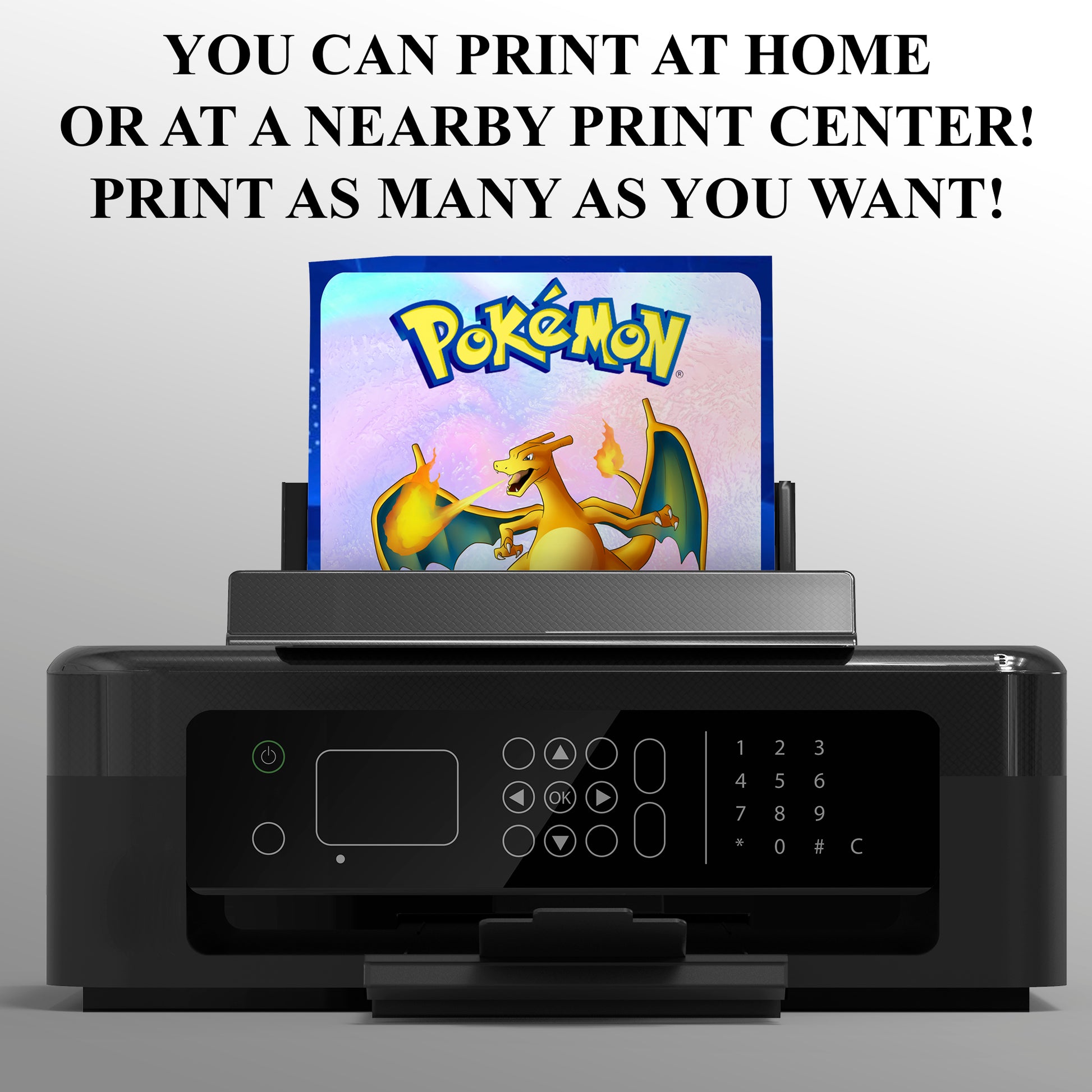 Charizard Invitation Template | Pokemon Birthday Invite - CreativeRino