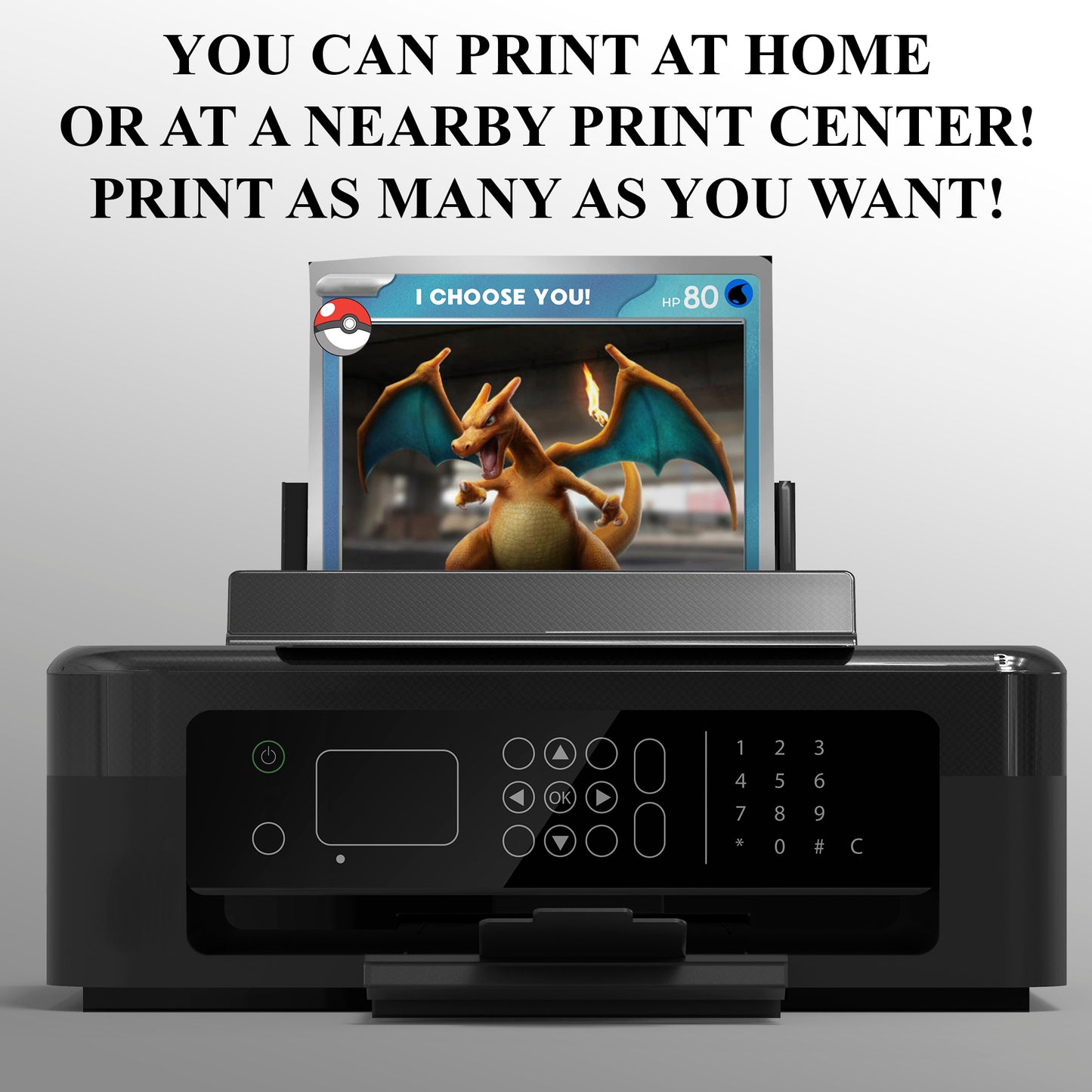 Charizard Pokemon Invitation Template | Pikachu Card Birthday Invite - CreativeRino