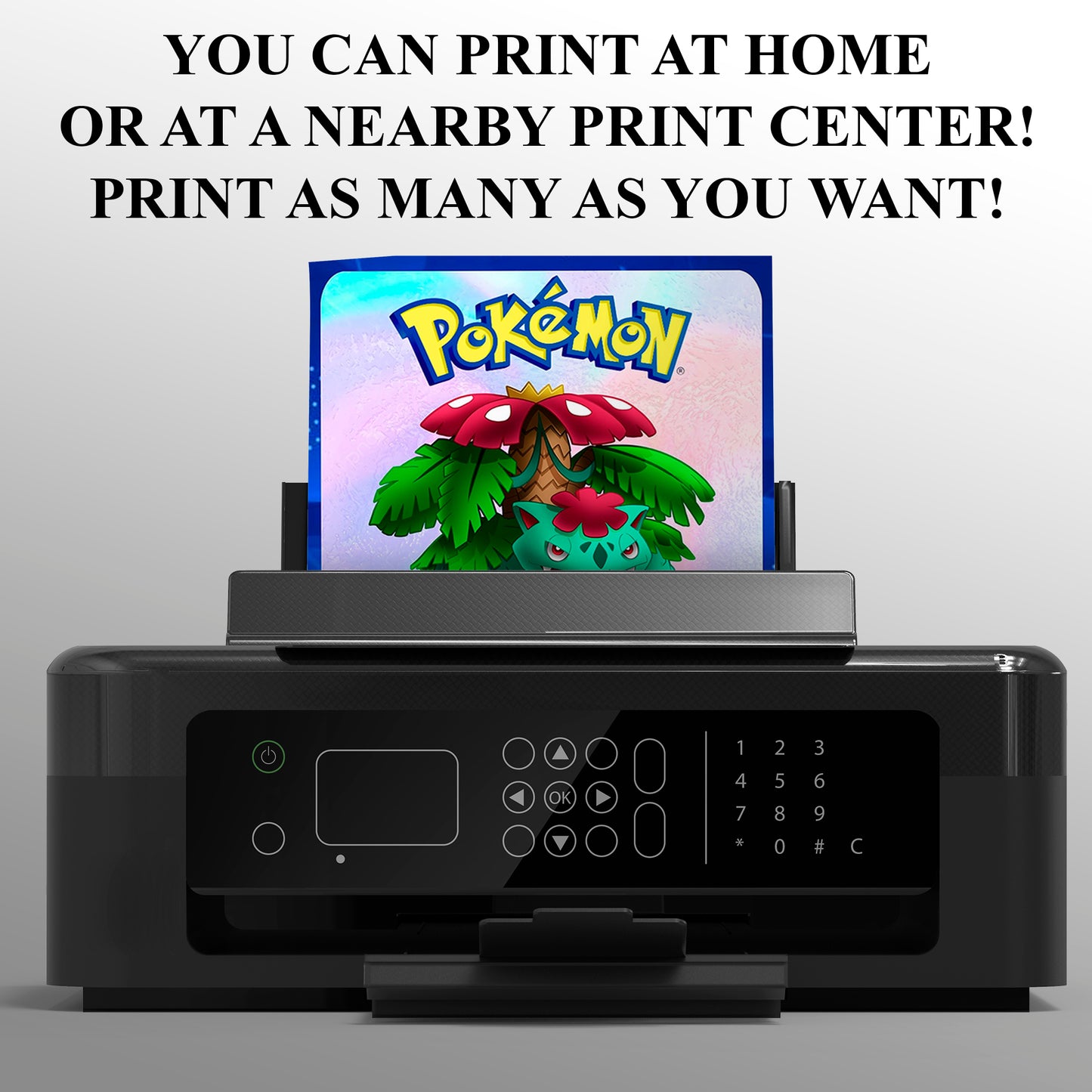 Venusaur Invitation Template | Pokemon Birthday Invite - CreativeRino