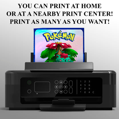 Venusaur Invitation Template | Pokemon Birthday Invite - CreativeRino