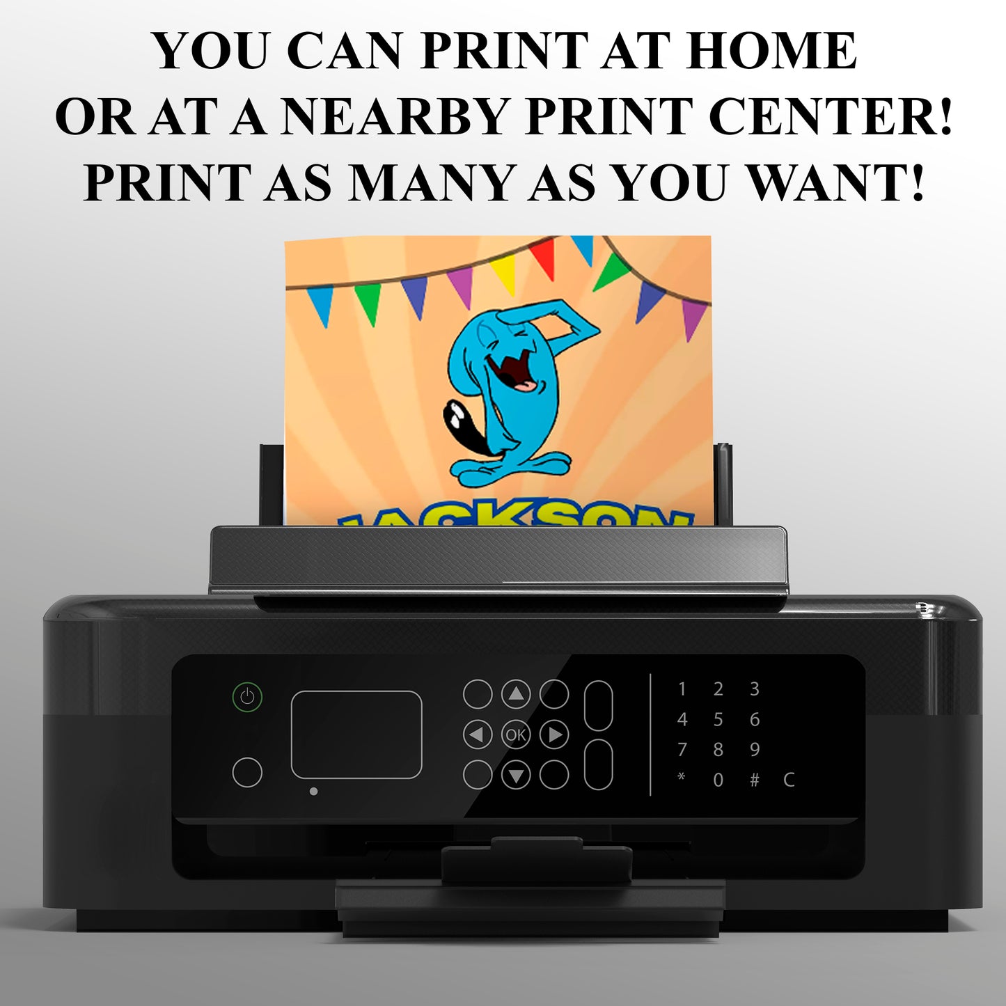 Wobbuffet Pokemon Birthday Party Invitation Template - CreativeRino