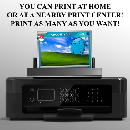 Wobbuffet Invitation Template | Pokemon Card Birthday Invite - CreativeRino