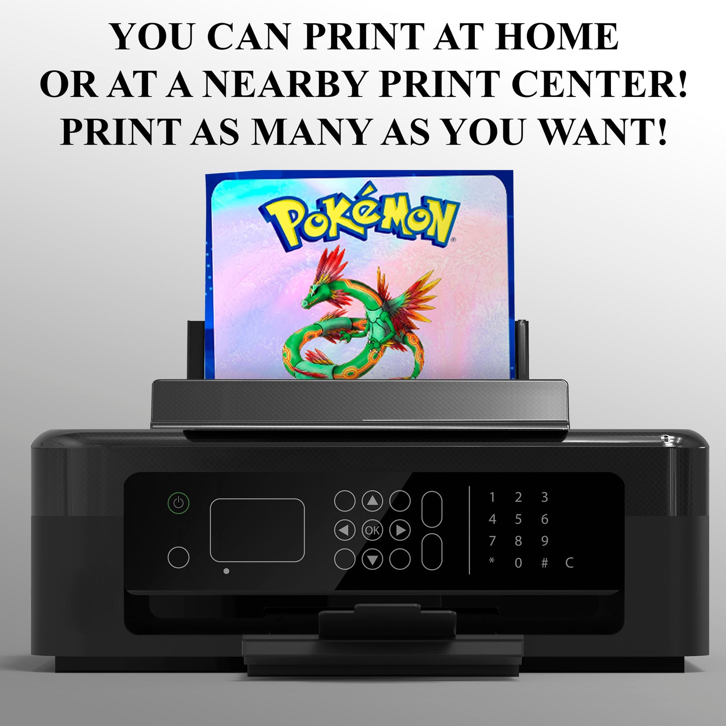 Rayquaza Invitation Template | Pokemon Birthday Invite - CreativeRino