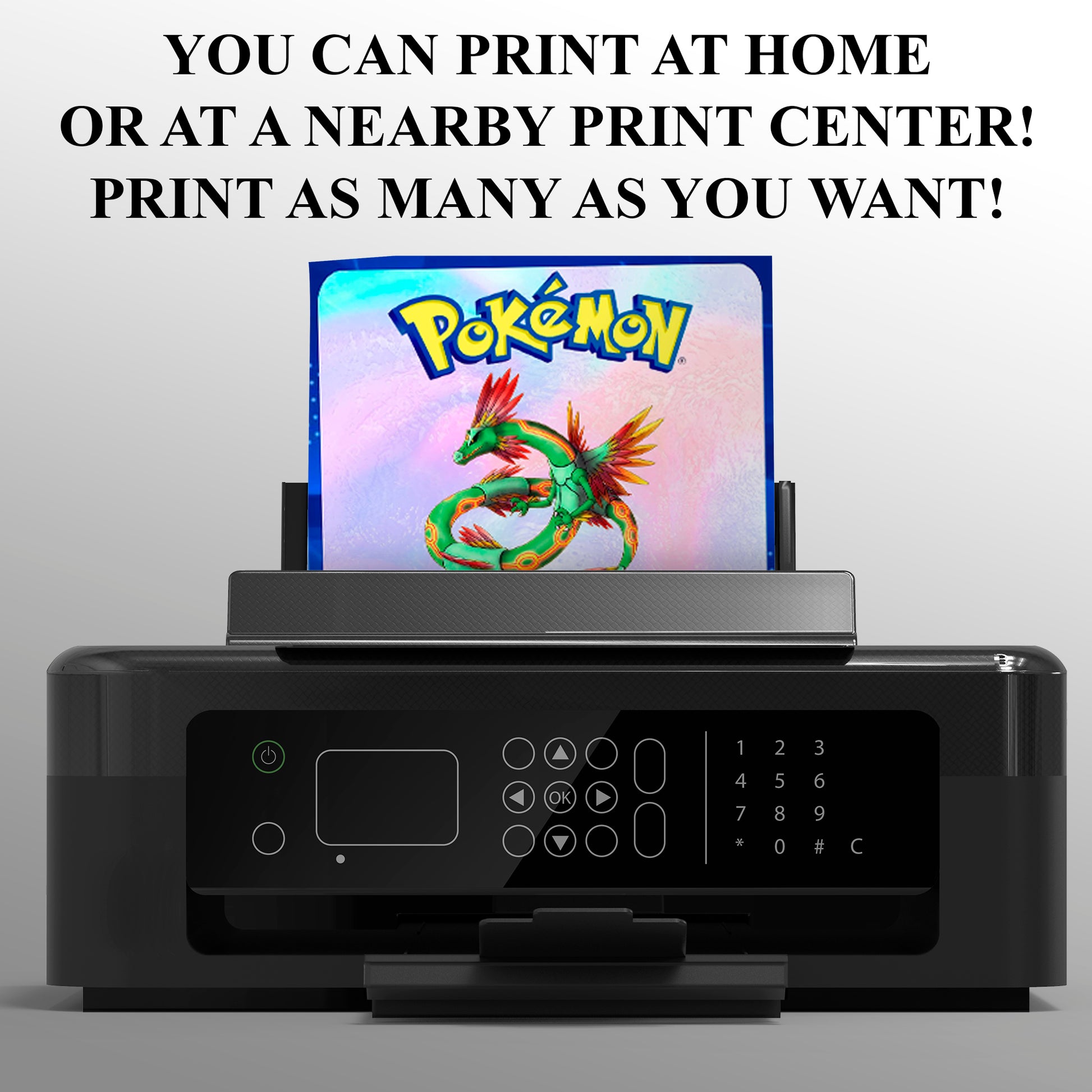 Rayquaza Invitation Template | Pokemon Birthday Invite - CreativeRino