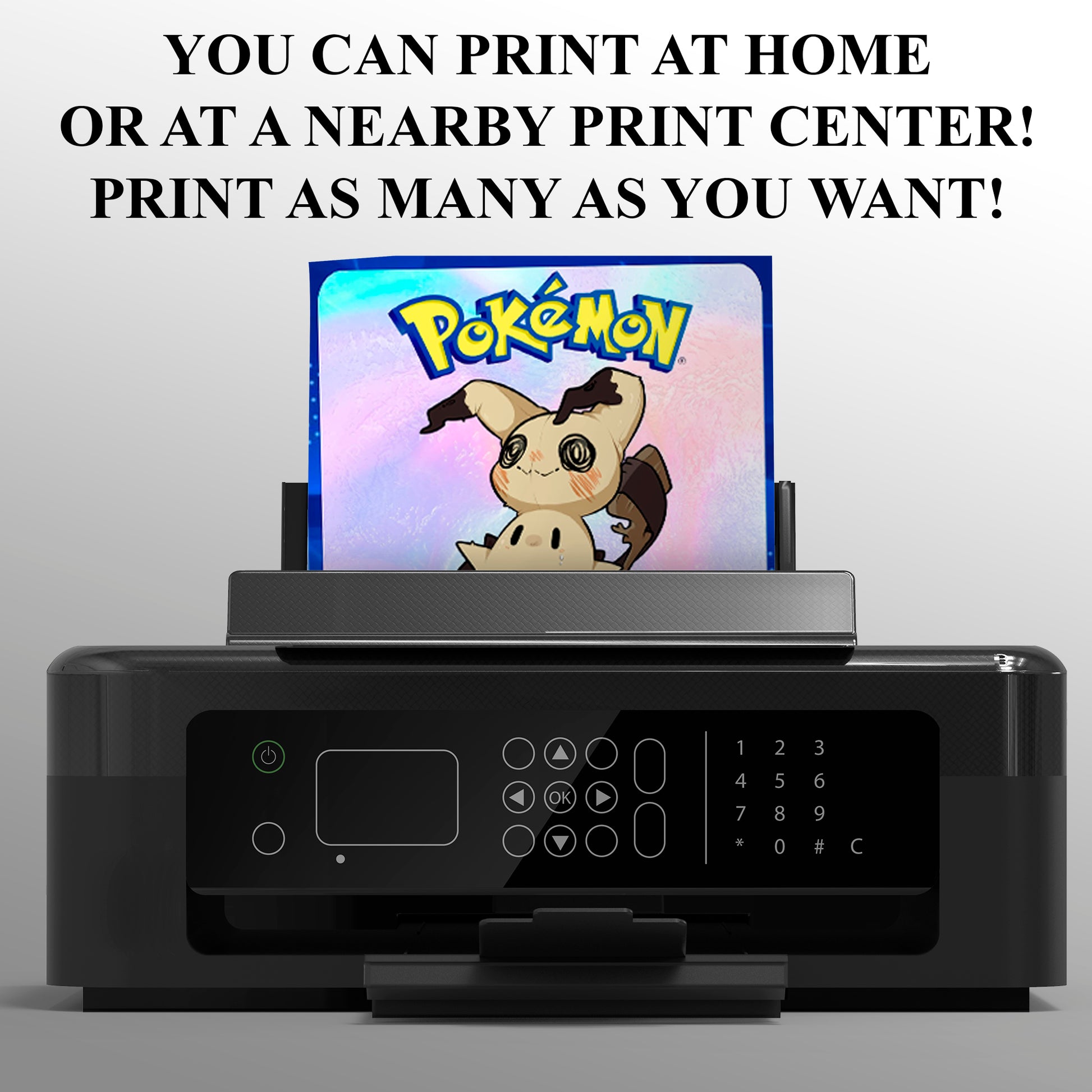 Mimikyu Invitation Template | Pokemon Birthday Invite - CreativeRino