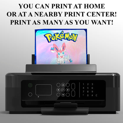 Sylveon Invitation Template | Pokemon Birthday Invite - CreativeRino