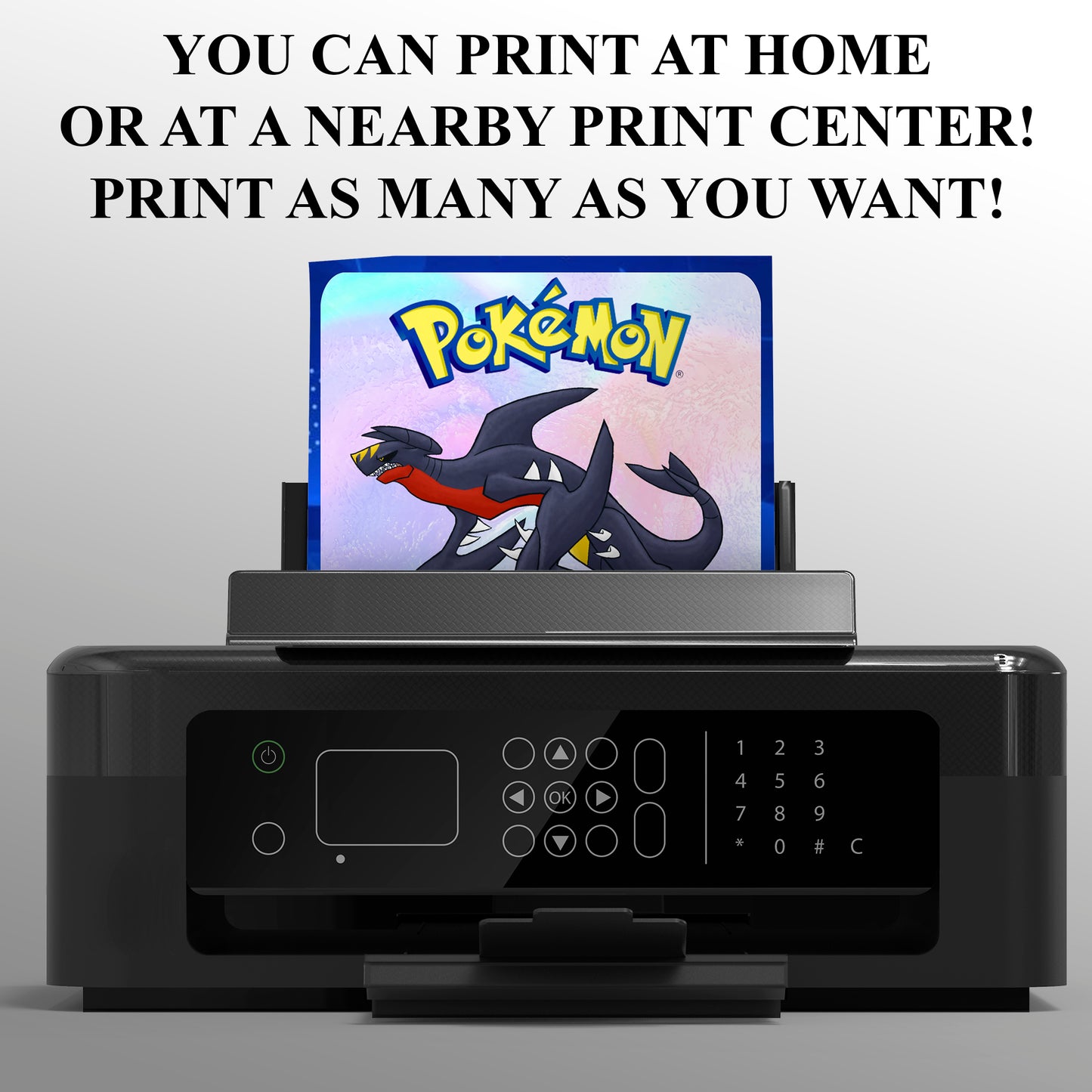 Garchomp Invitation Template | Pokemon Birthday Invite - CreativeRino