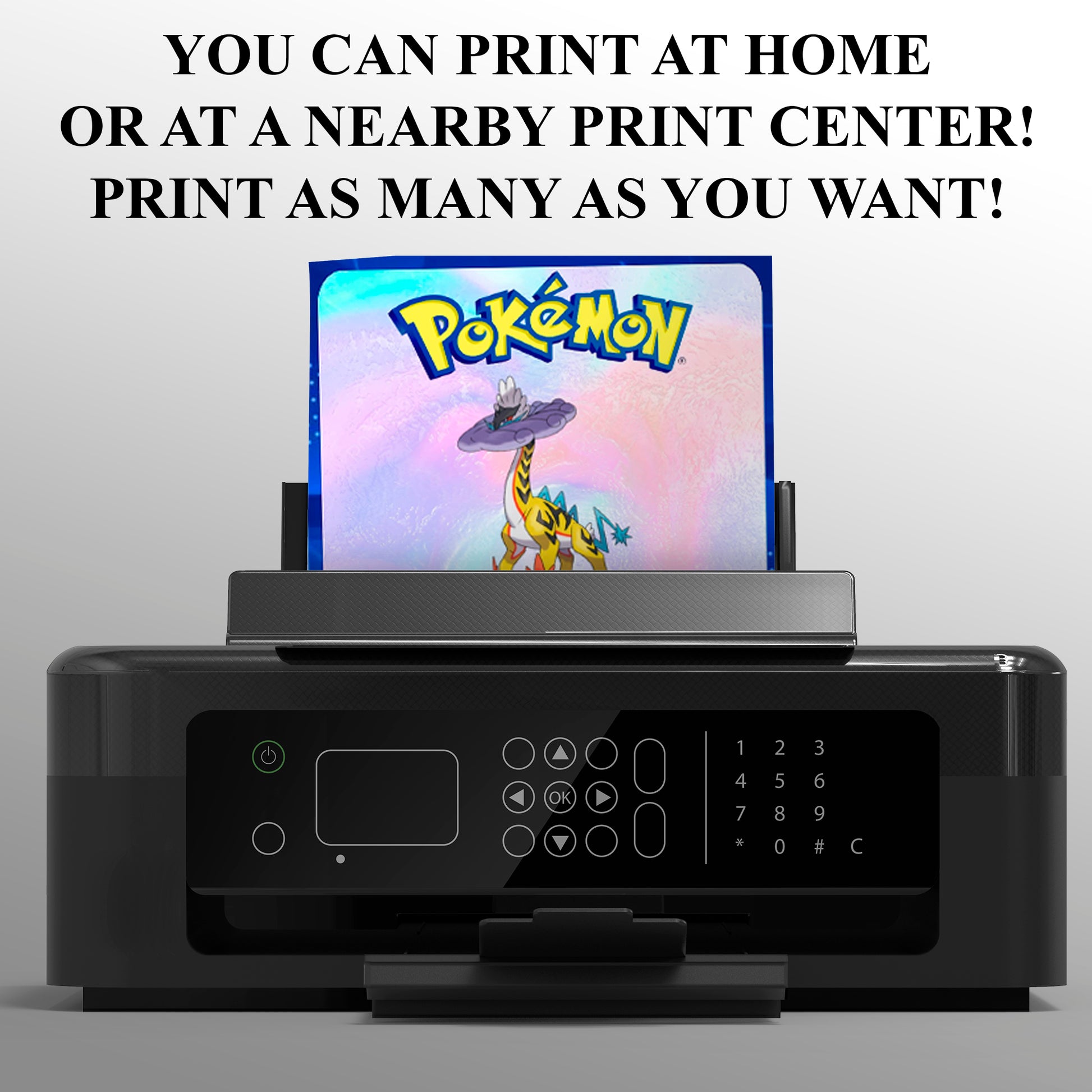 Raging Bolt Invitation Template | Pokemon Birthday Invite - CreativeRino