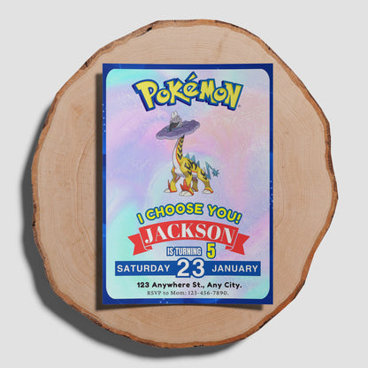 Raging Bolt Invitation Template | Pokemon Birthday Invite - CreativeRino