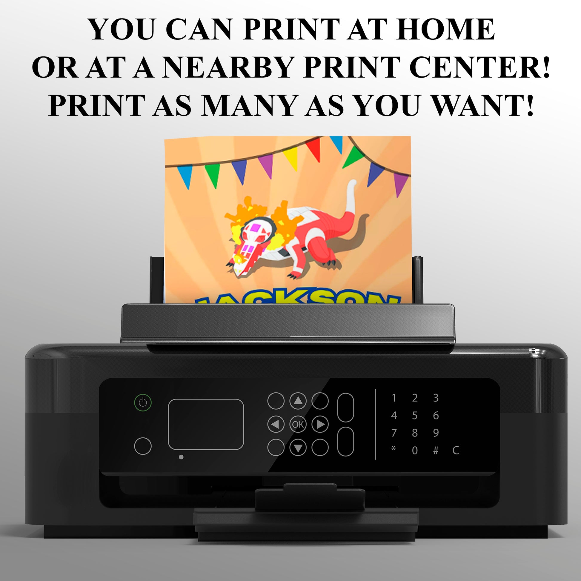 Skeledirge Pokemon Birthday Party Invitation Template - CreativeRino