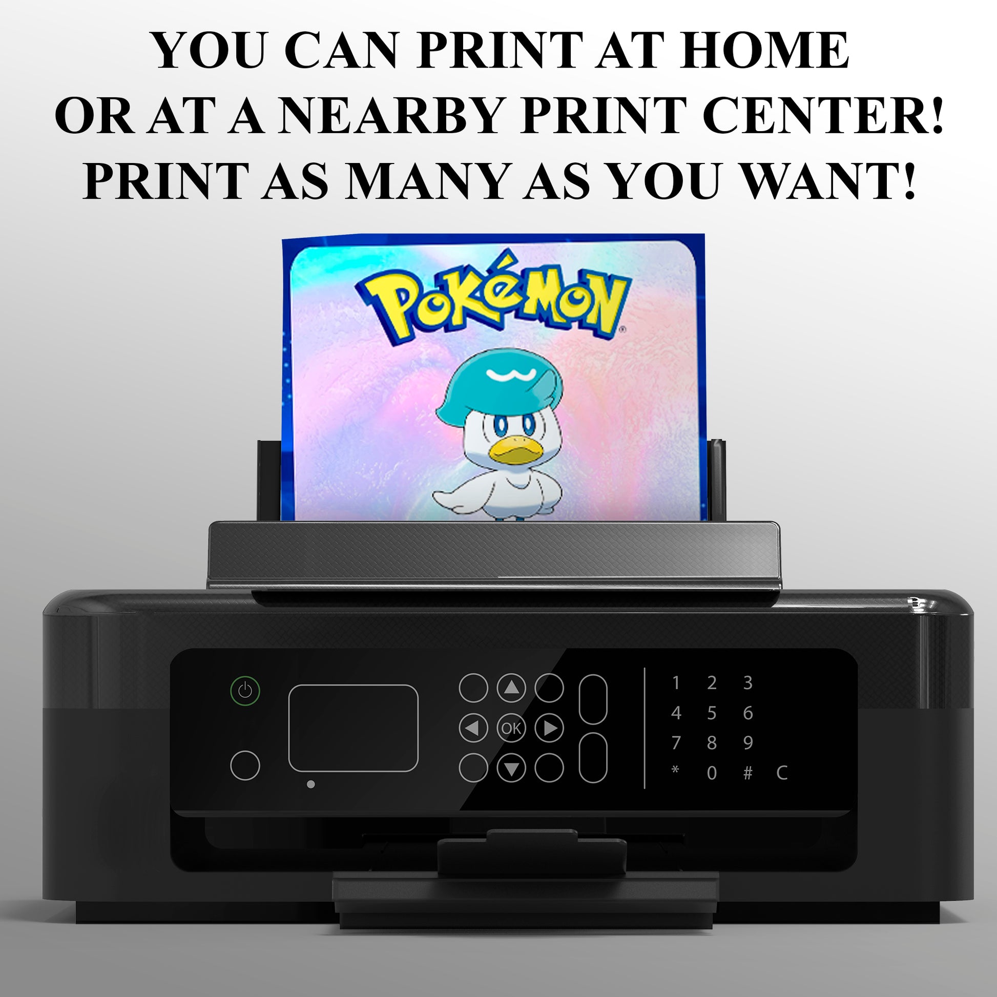 Quaxly Invitation Template | Pokemon Birthday Invite - CreativeRino