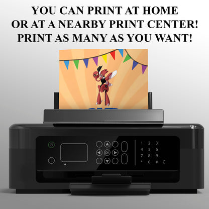 Scizor Pokemon Birthday Party Invitation Template - CreativeRino