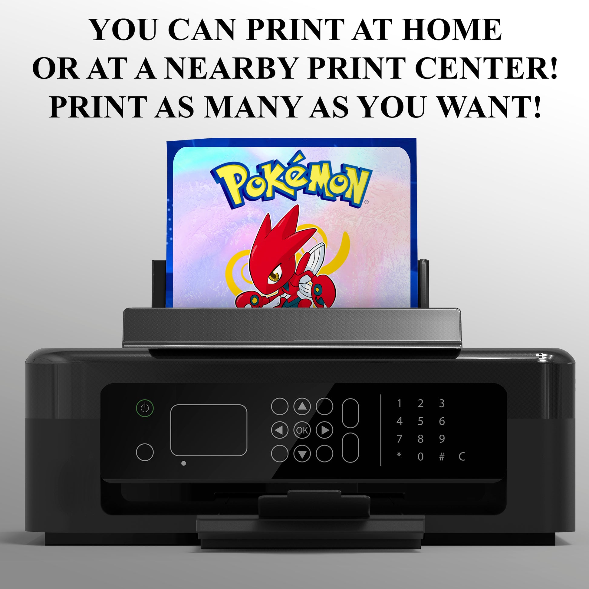 Scizor Invitation Template | Pokemon Birthday Invite - CreativeRino