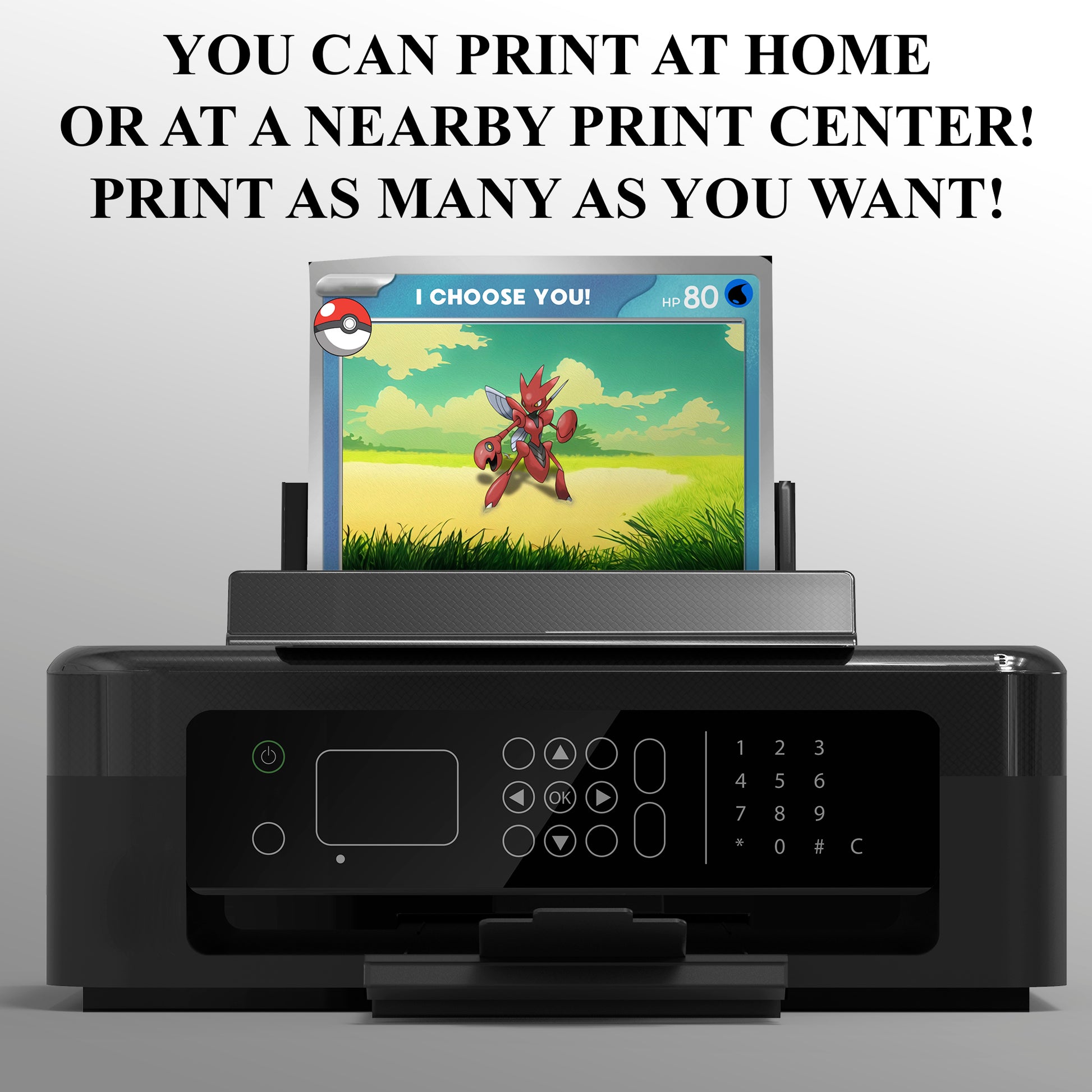 Scizor Invitation Template | Pokemon Card Birthday Invite - CreativeRino