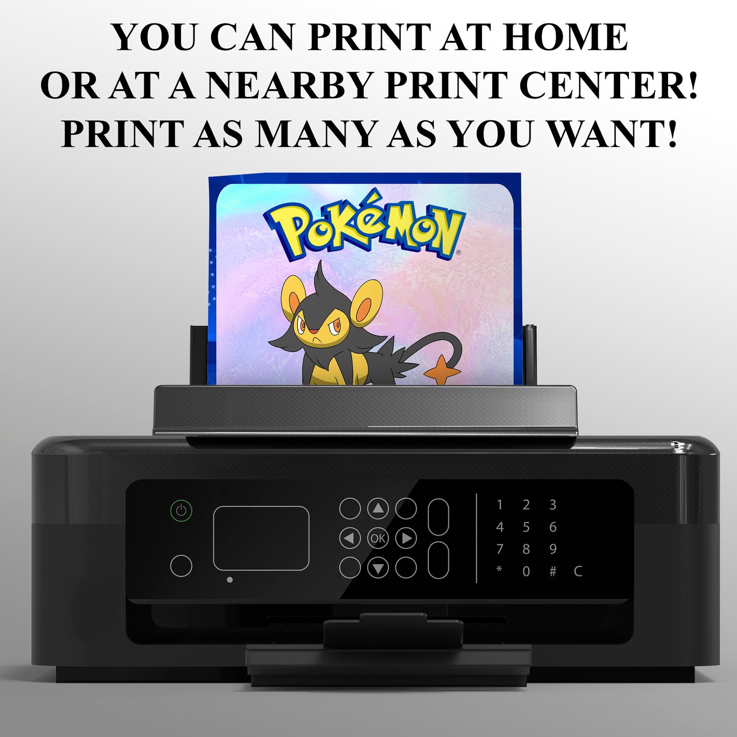 Luxray Invitation Template | Pokemon Birthday Invite - CreativeRino