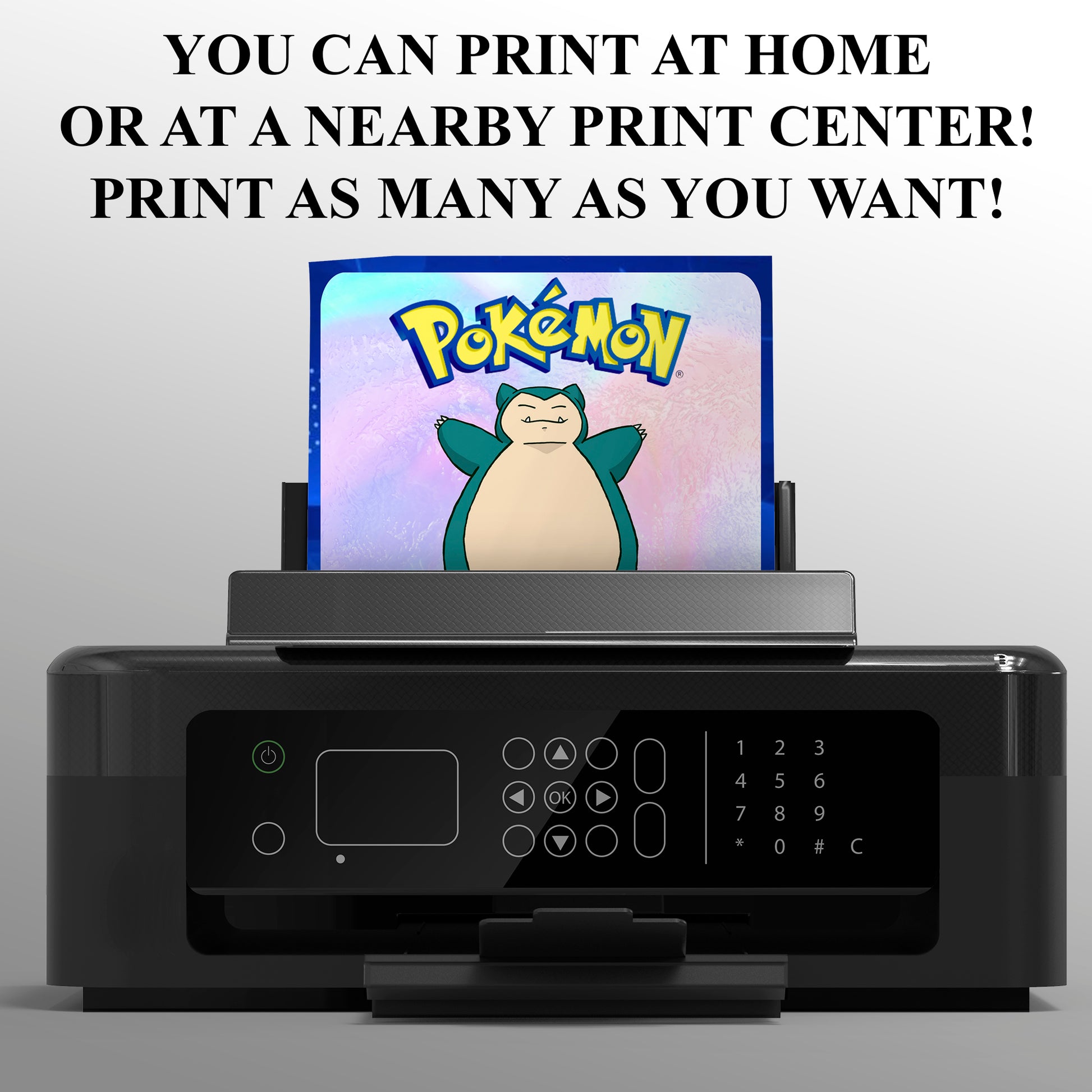 Snorlax Invitation Template | Pokemon Birthday Invite - CreativeRino