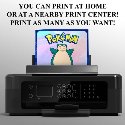 Snorlax Invitation Template | Pokemon Birthday Invite - CreativeRino