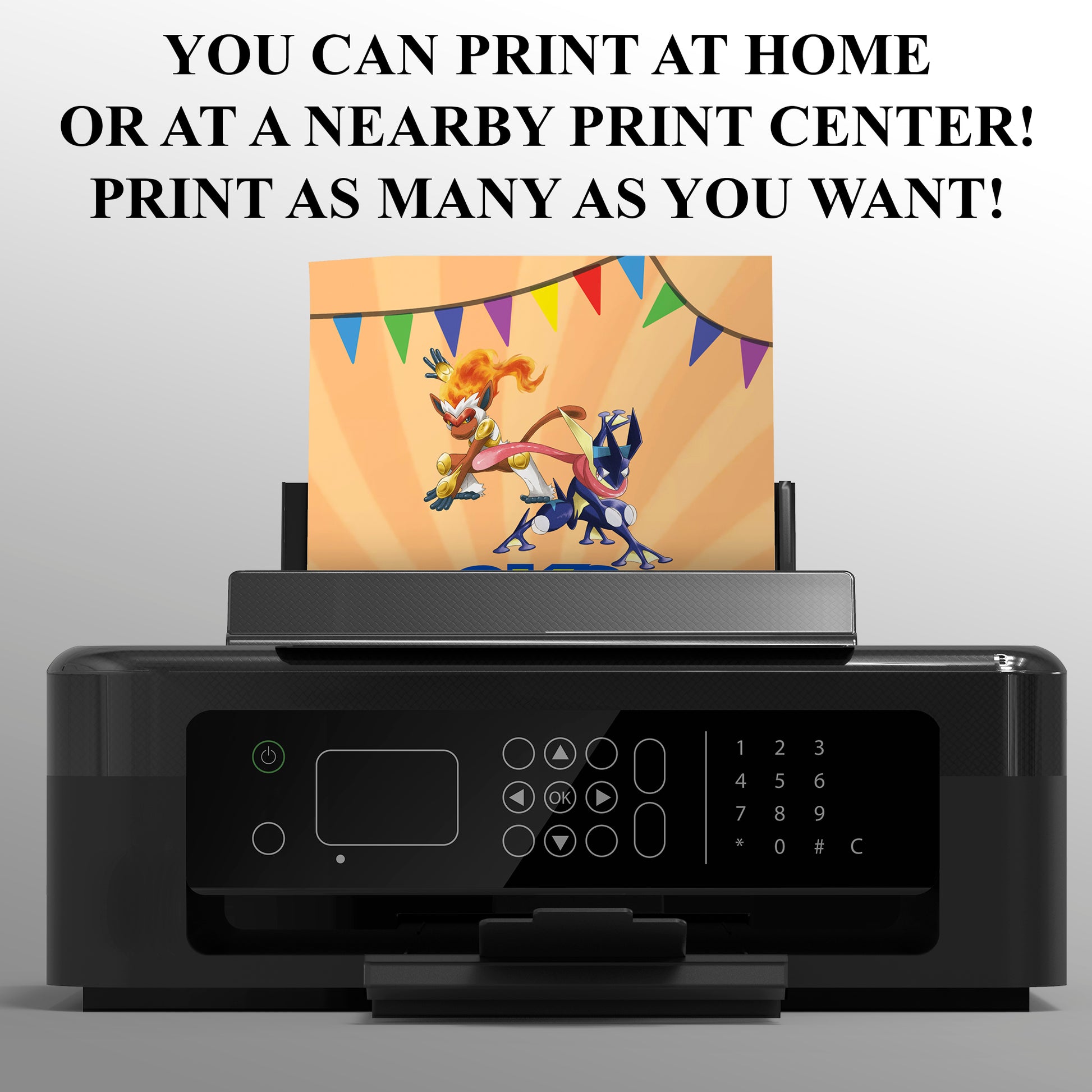 Infernape Pokemon Birthday Party Invitation Template - CreativeRino