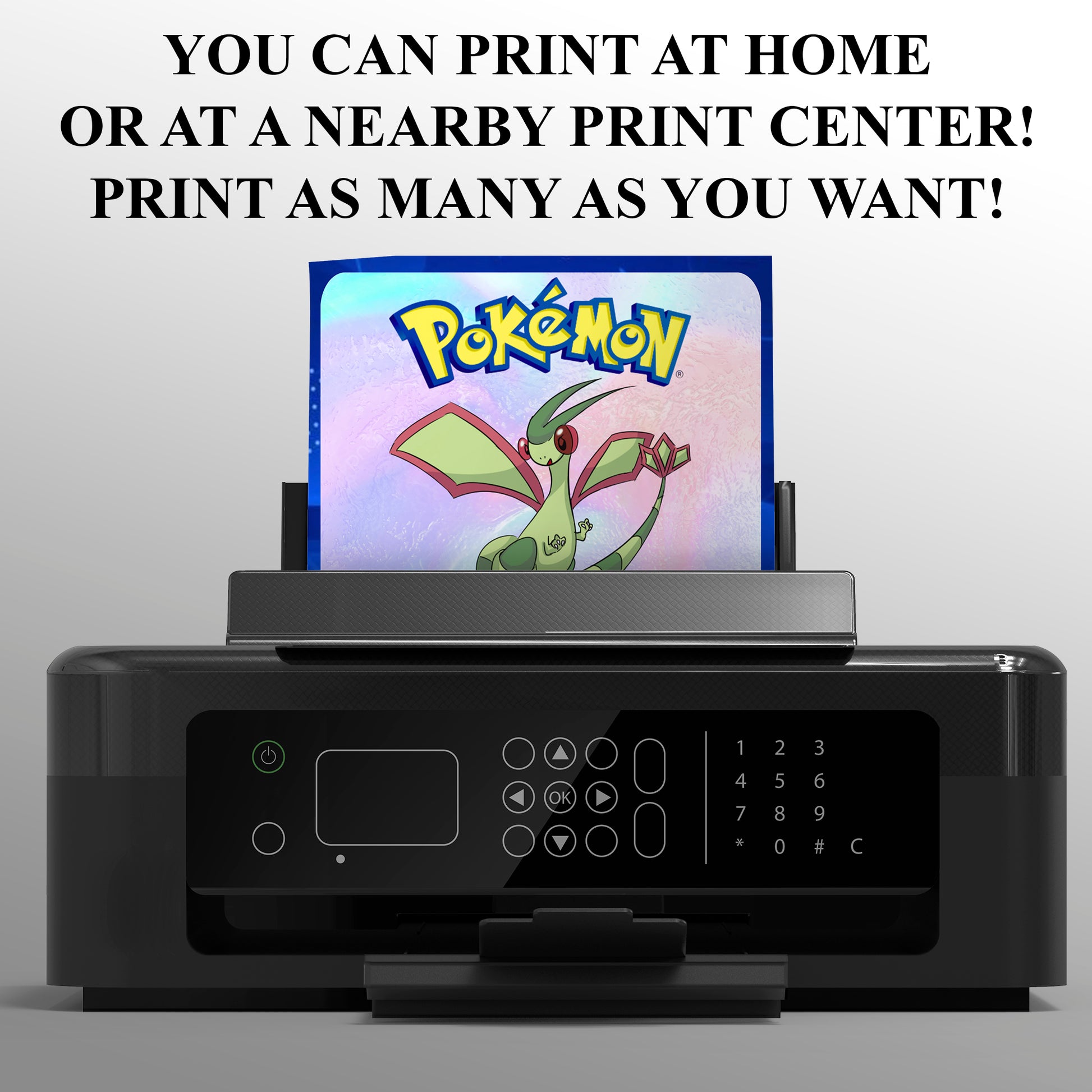 Flygon Invitation Template | Pokemon Birthday Invite - CreativeRino