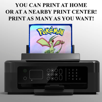 Flygon Invitation Template | Pokemon Birthday Invite - CreativeRino